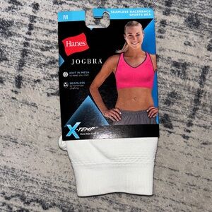 NEW Hanes White Jogbra with X-Temp Technology